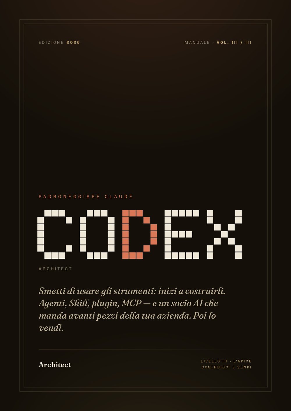 CODEX Architect — copertina