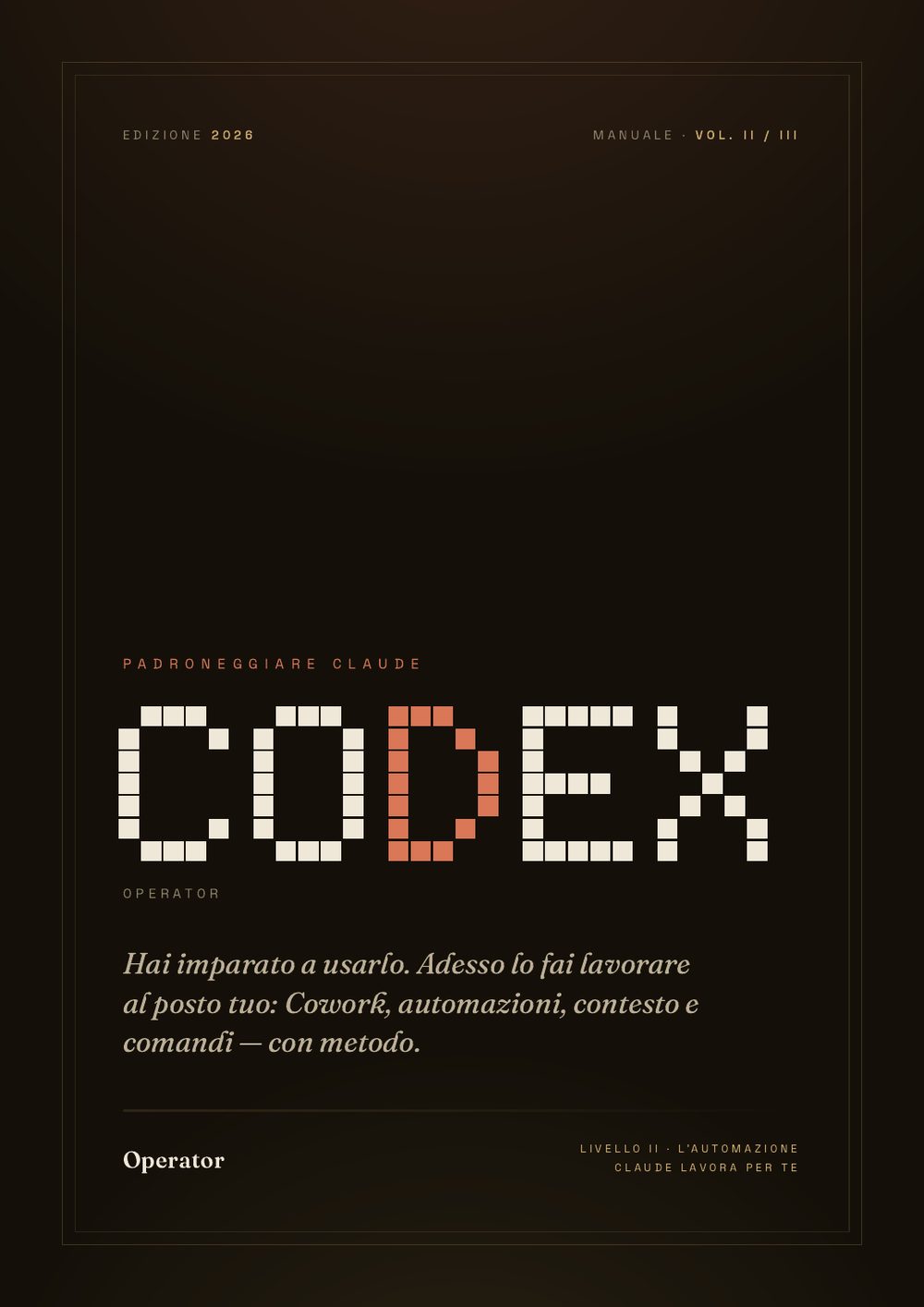 CODEX Operator — copertina